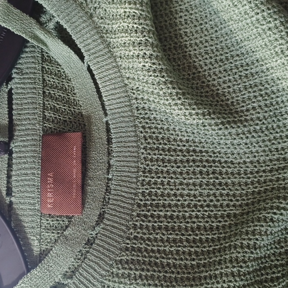 Sage Green Knitted Knit Kerisma Top - Picture 4 of 7